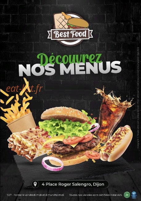 Best food — carte page 1
