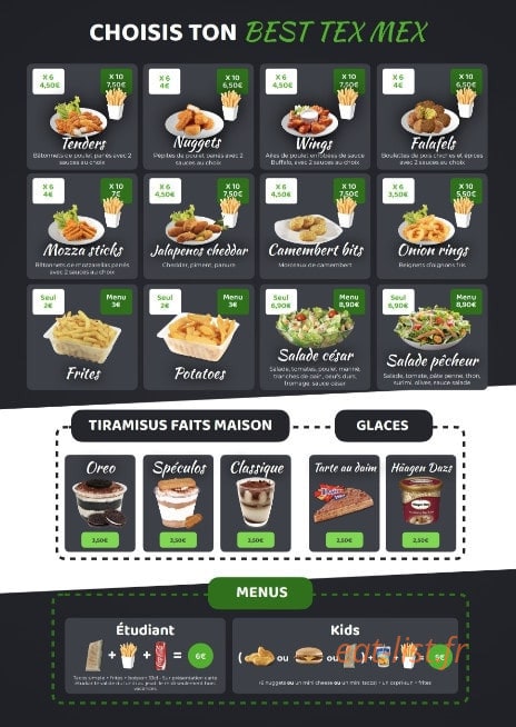 Best food — carte page 4