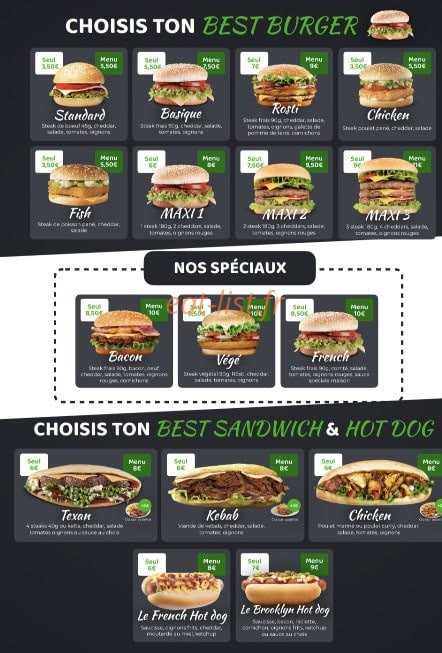 Best food — carte page 3