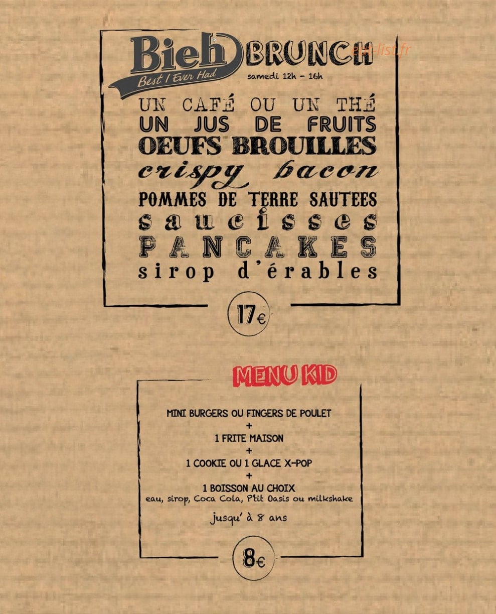 Bieh — carte page 2