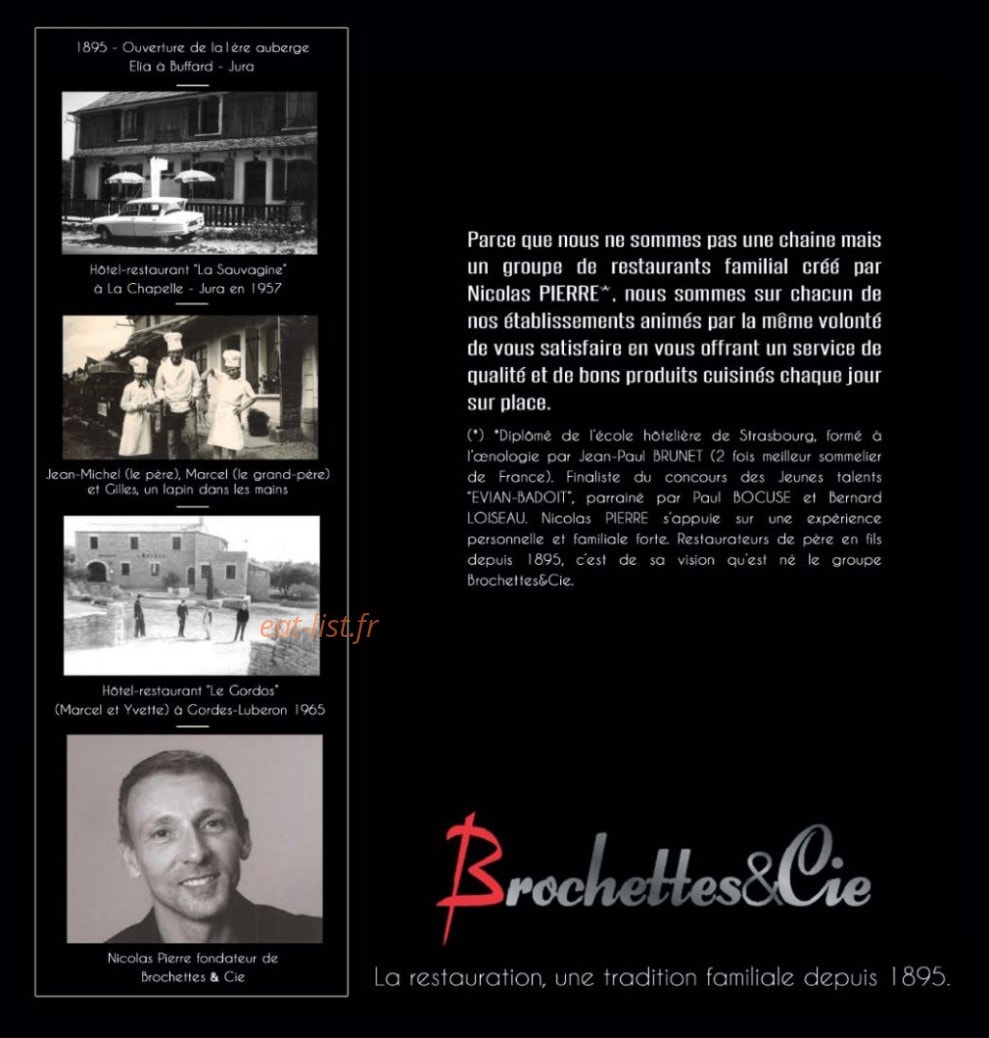 Brochettes & Cie — carte page 1