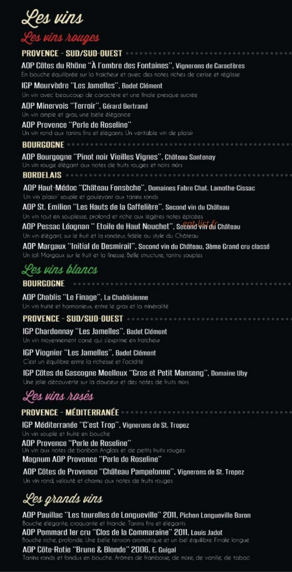 Brochettes & Cie — carte page 15