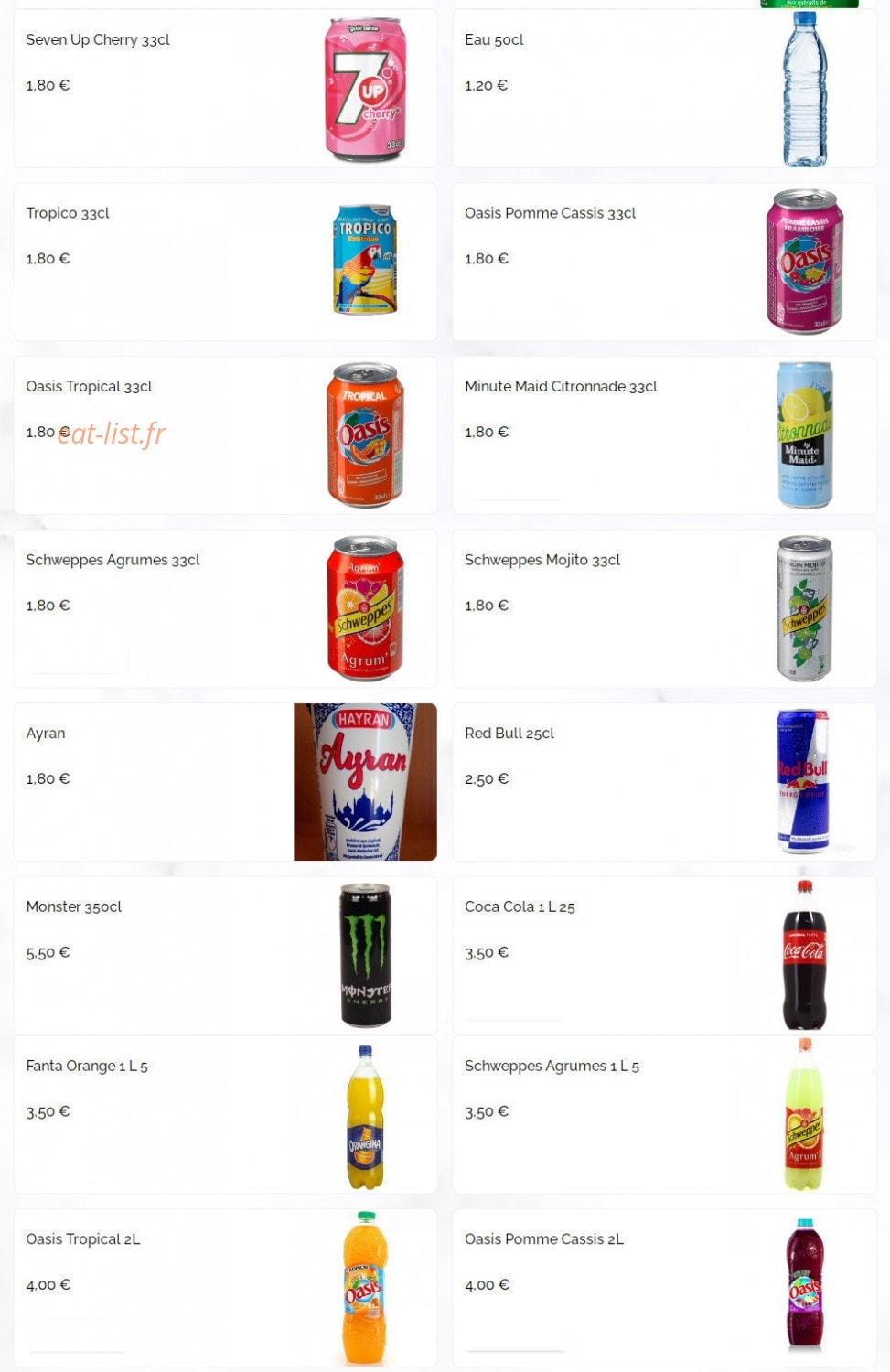 Campus Kebab — carte page 7