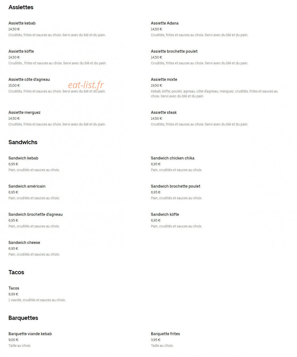 Center Kebab — carte page 2
