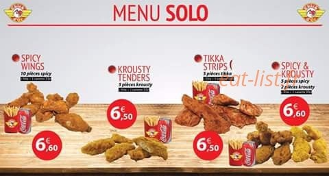 Chick d' Or — carte page 1