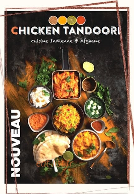 Chicken Tandoori — carte page 1