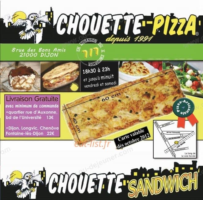 Chouette Pizza — carte page 7