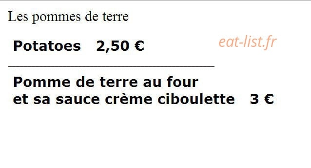 Chouette Pizza — carte page 2