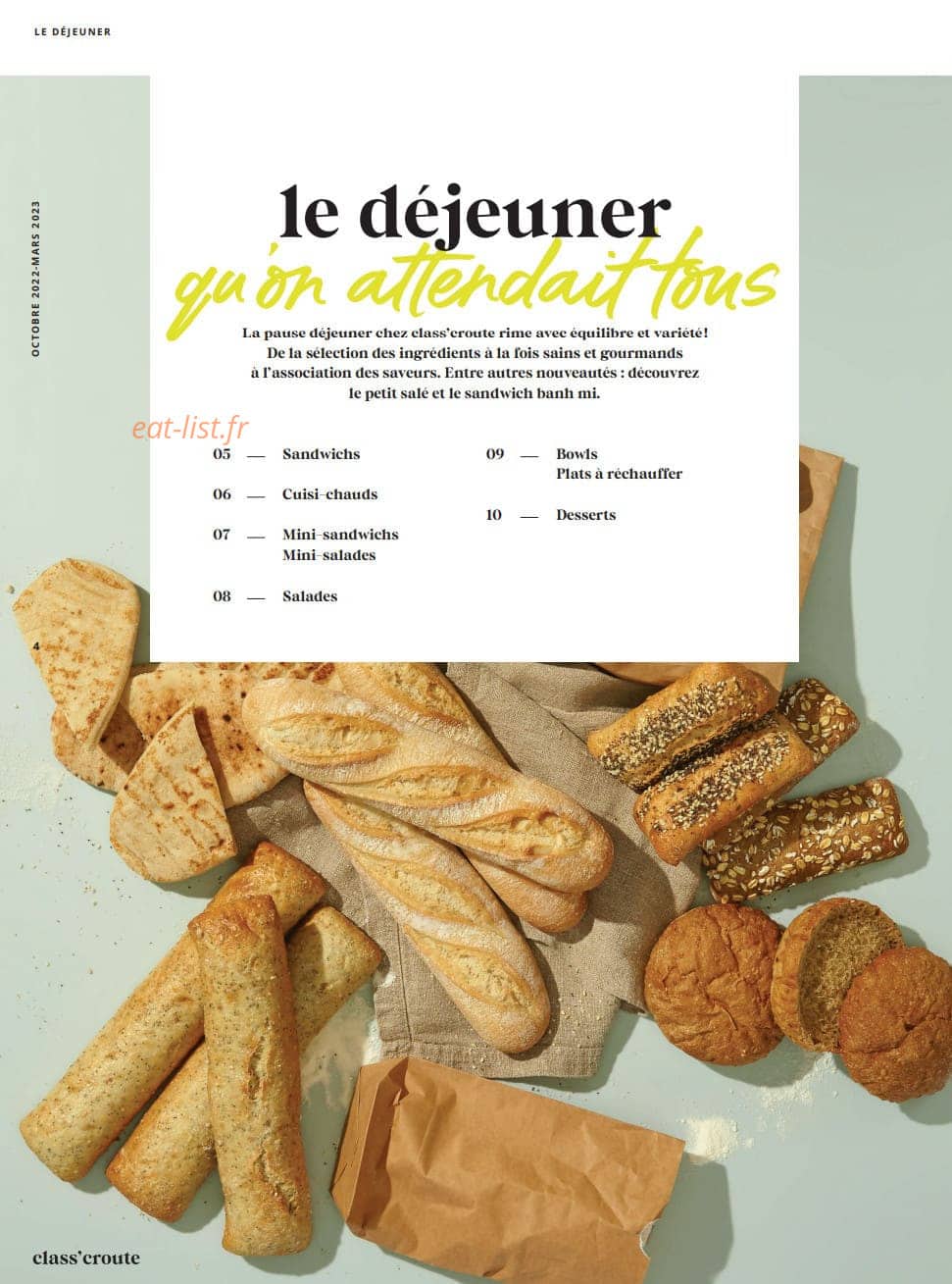 Class'croute — carte page 2
