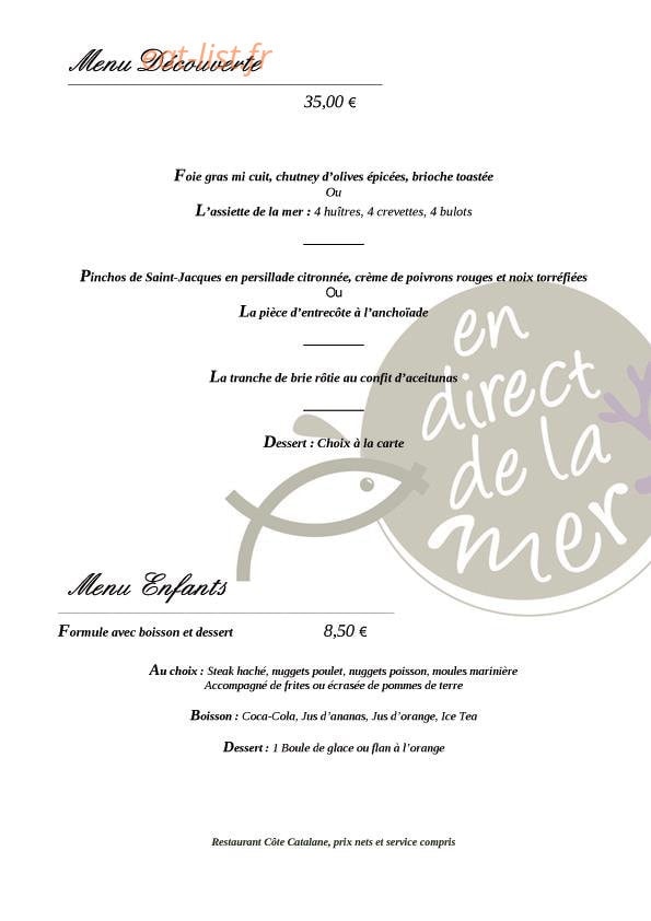 Côte Catalane — carte page 5