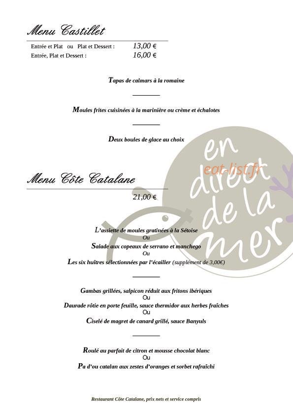 Côte Catalane — carte page 4