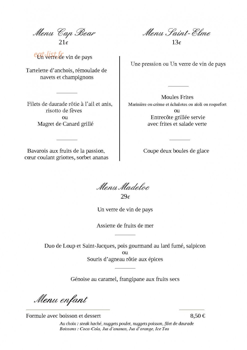 Côte Catalane — carte page 6