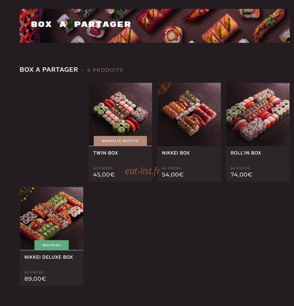 Côté Sushi — carte page 5