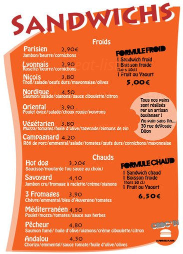 Croc'in — carte page 2