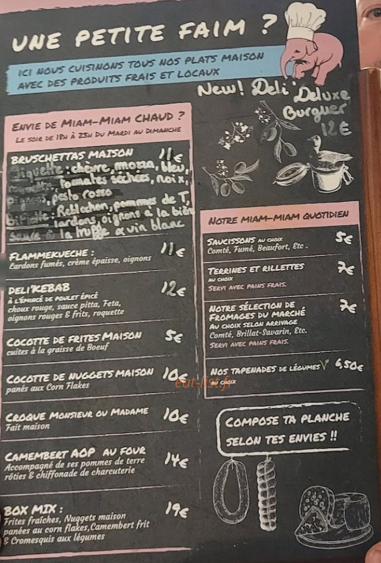 Delirium Café — carte page 1