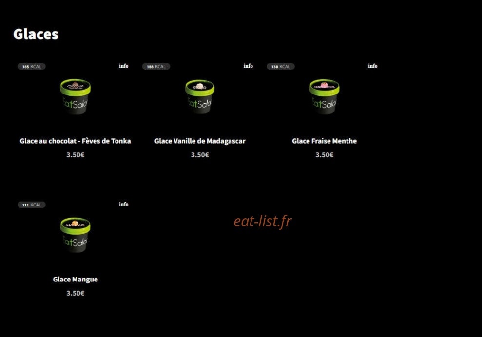 Eat Salad — carte page 14