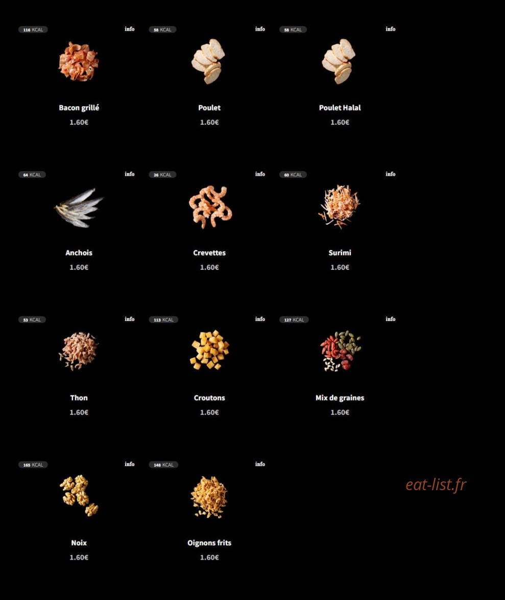 Eat Salad — carte page 5