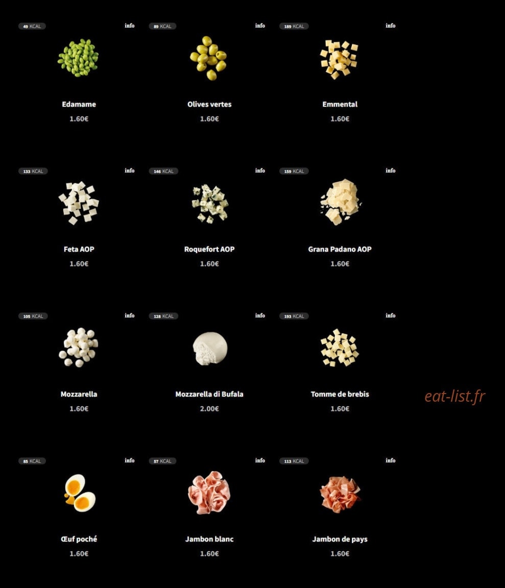 Eat Salad — carte page 4