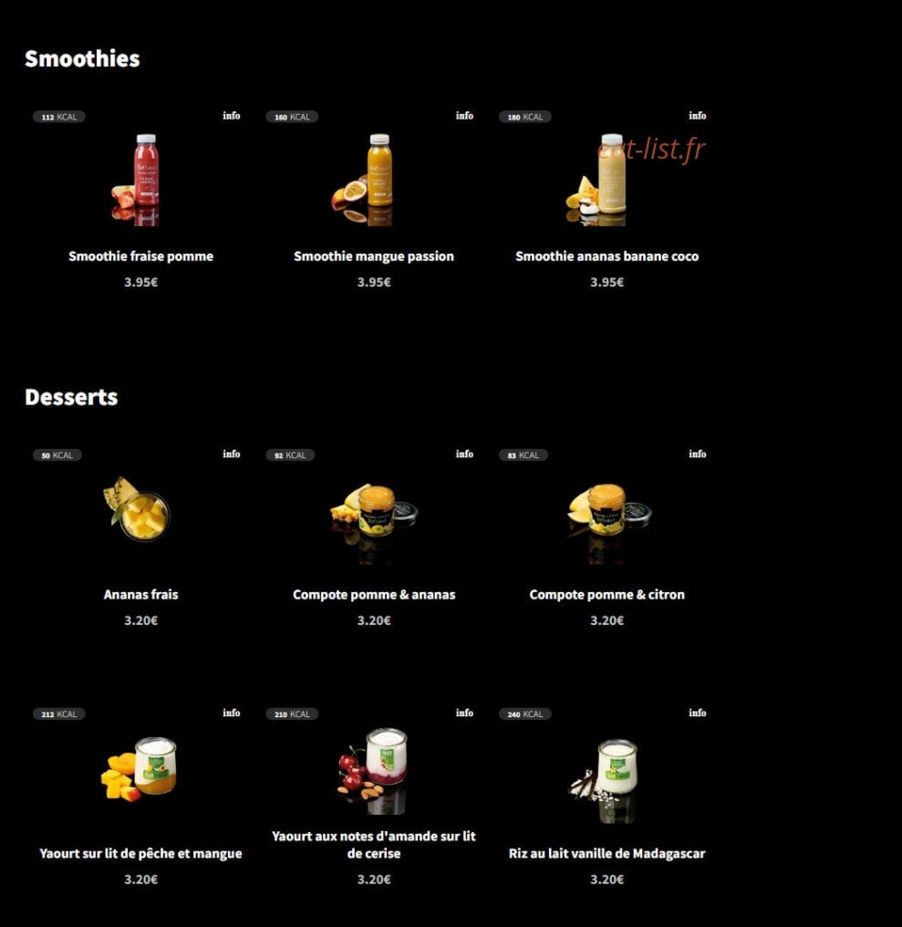 Eat Salad — carte page 10