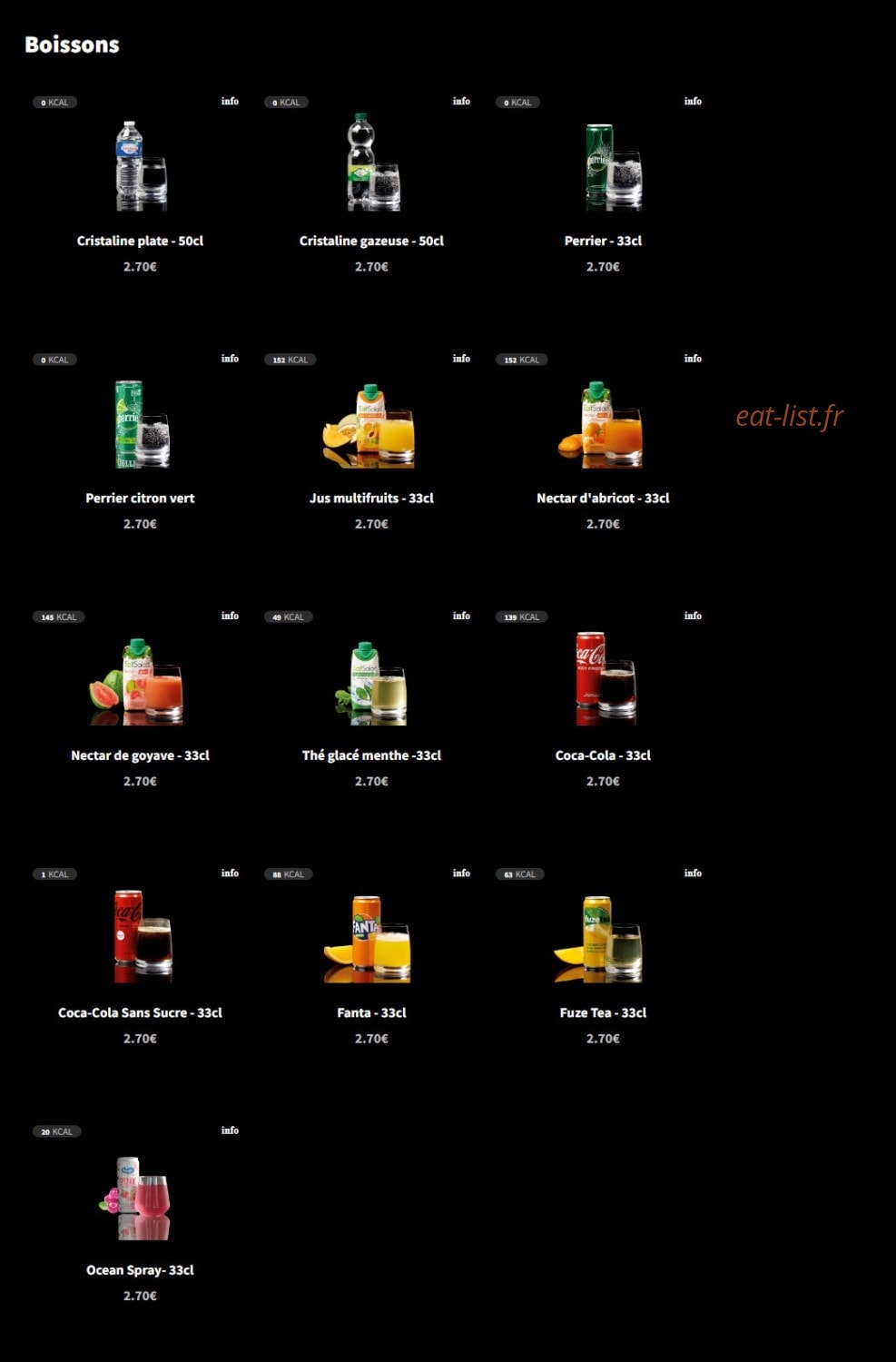 Eat Salad — carte page 8
