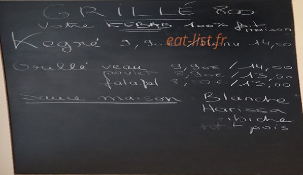 Grillé — carte page 1
