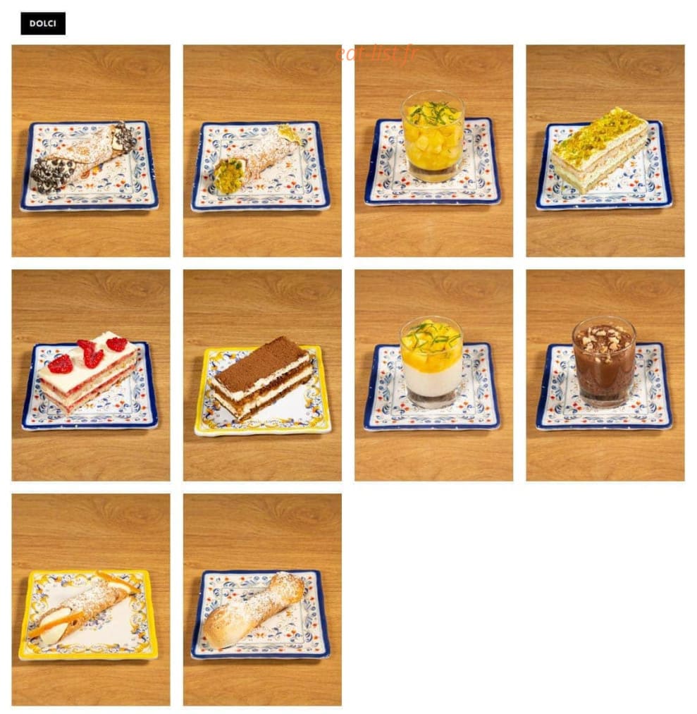 Italian Trattoria — carte page 5
