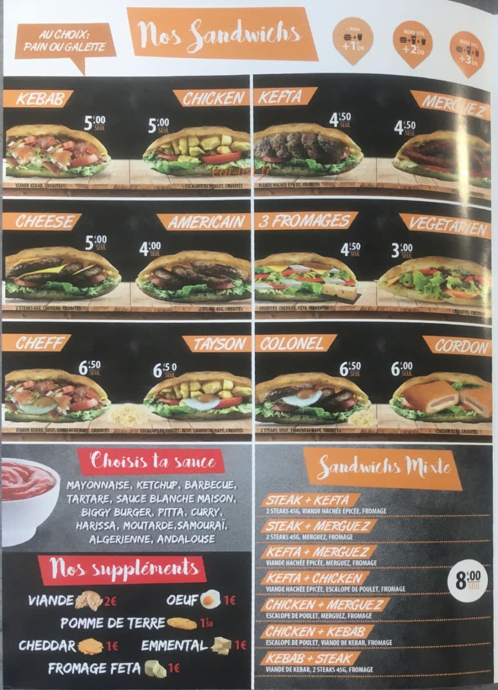 Junot Kebab — carte page 2