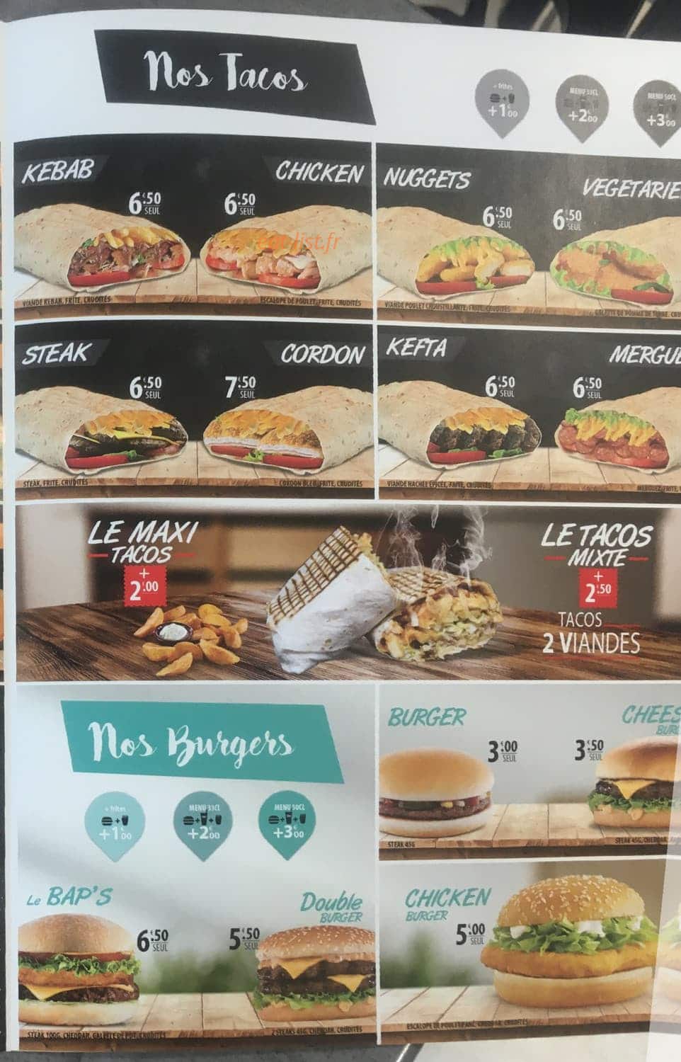 Junot Kebab — carte page 3