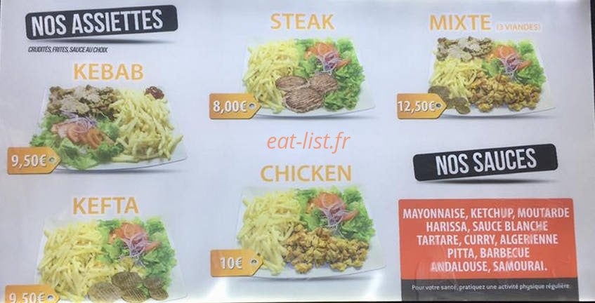 Kebab De L'universite — carte page 3