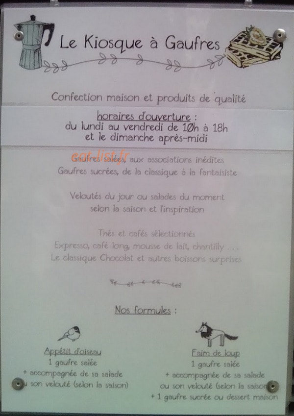 Kiosque à gaufres — carte page 1