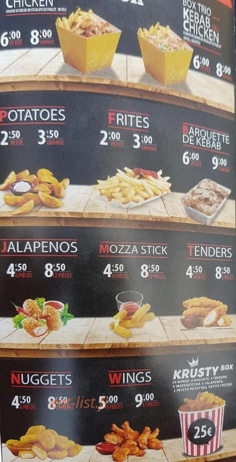 Krusty Kebab — carte page 4
