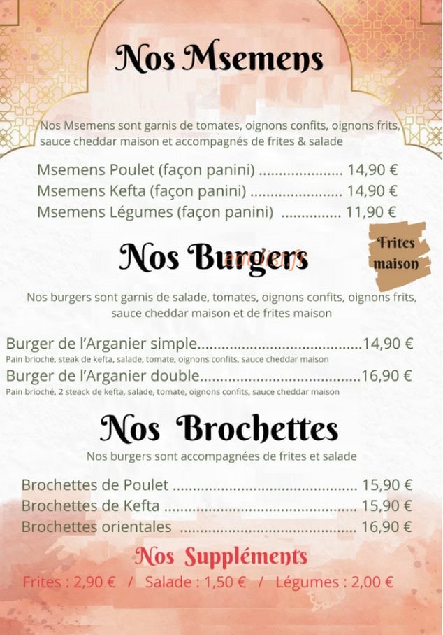 L'Arganier — carte page 2