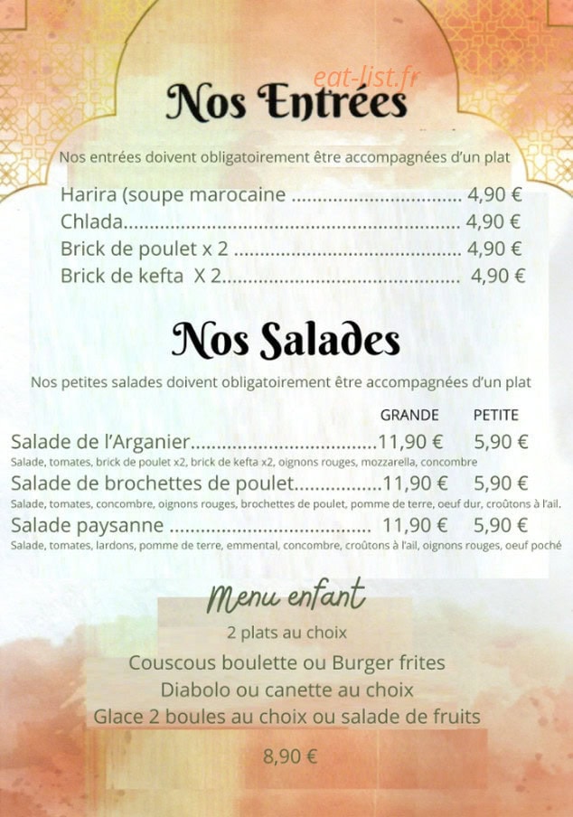 L'Arganier — carte page 1