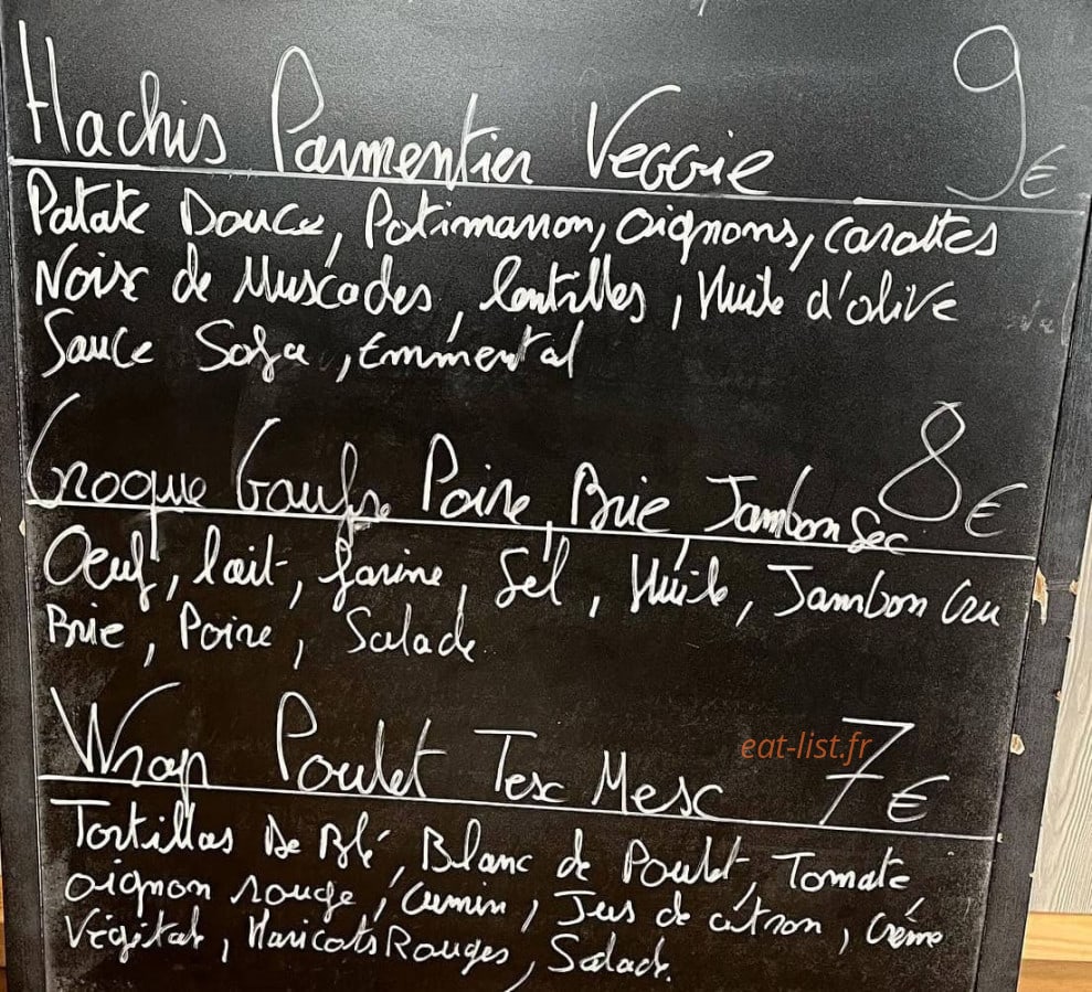 La biscuiterie — carte page 1