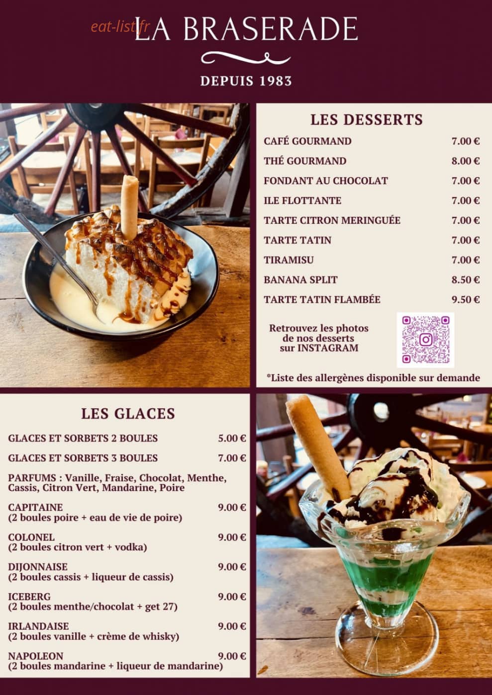 La Braserade — carte page 6