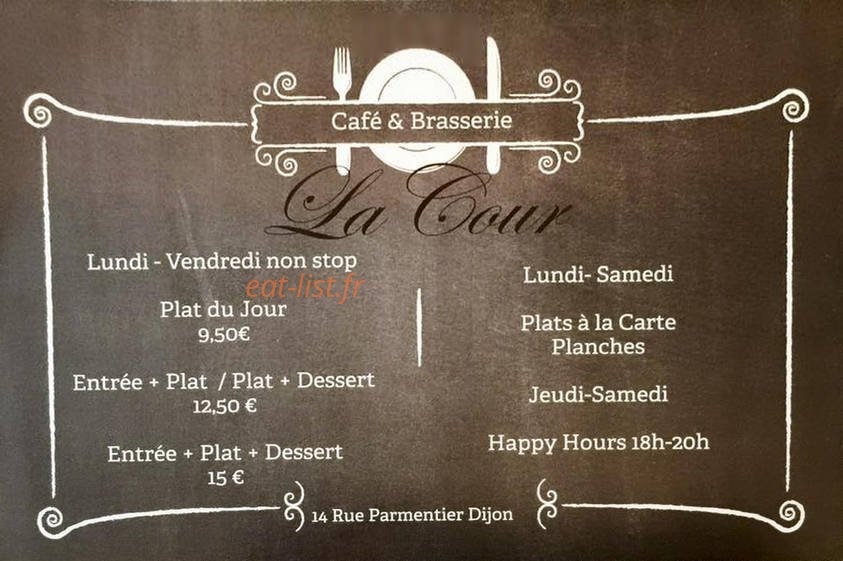 La Cour — carte page 1