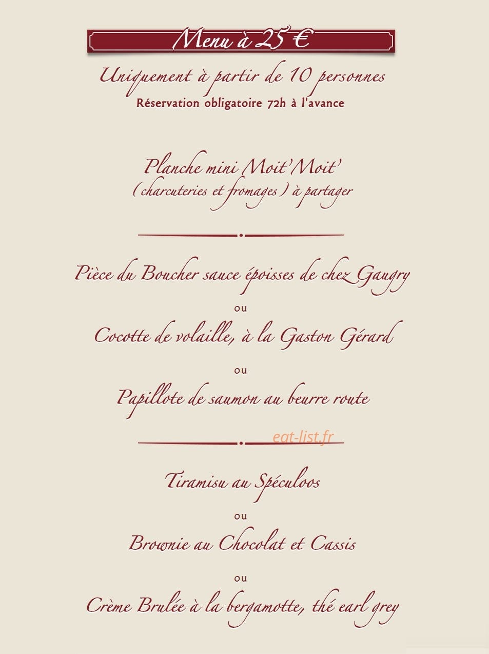 La Fine Heure — carte page 6