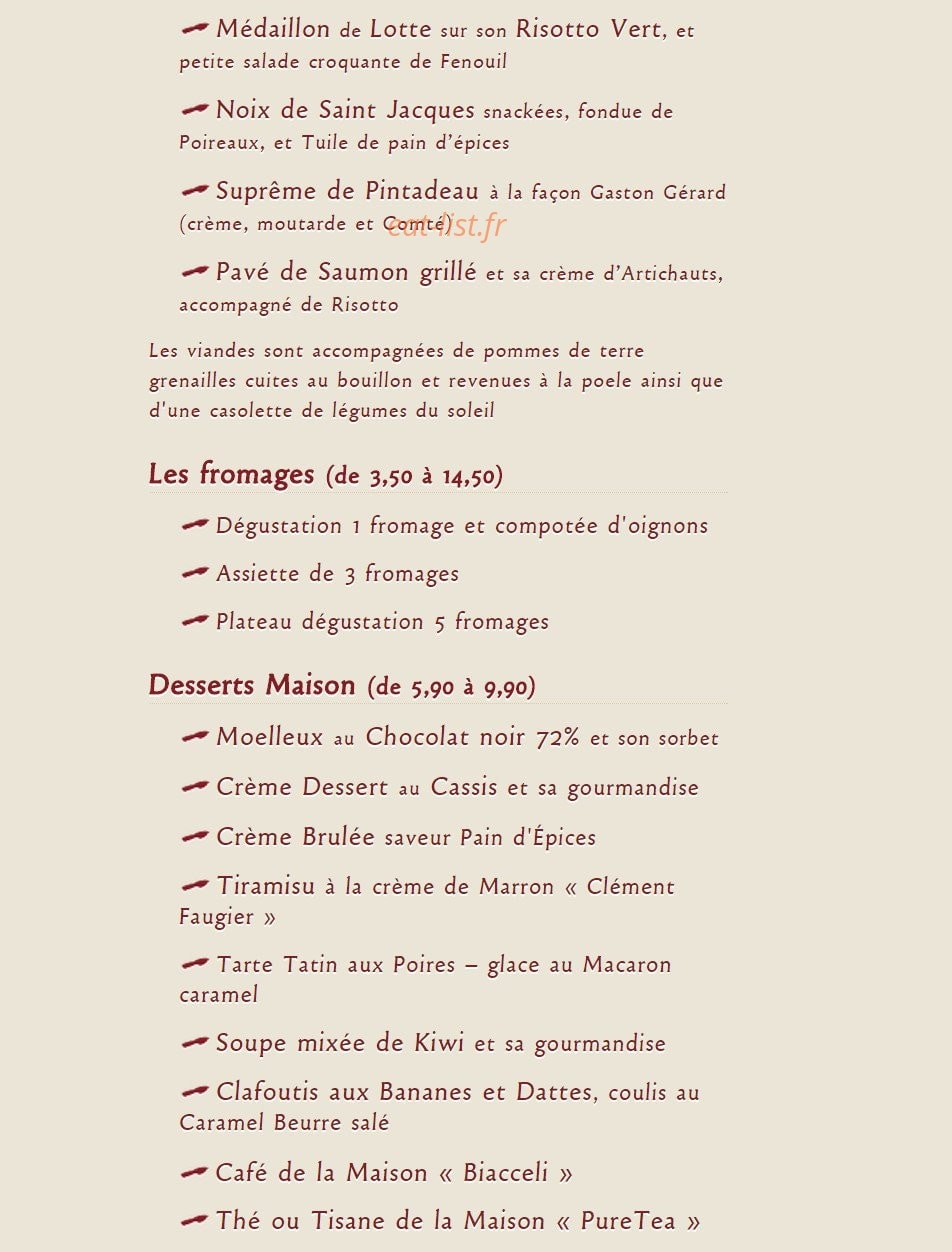 La Fine Heure — carte page 3