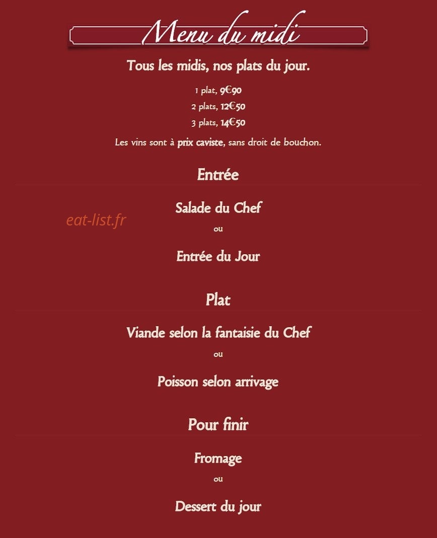 La Fine Heure — carte page 1