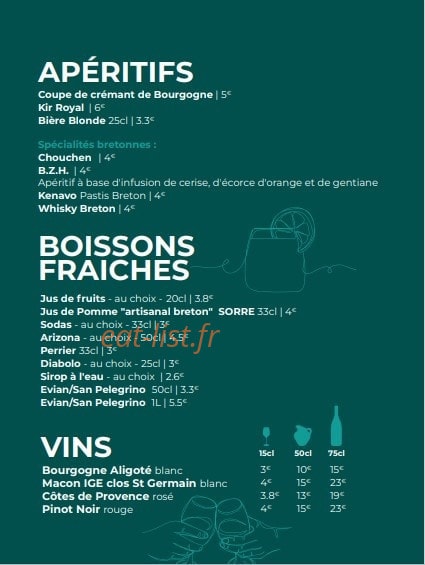 La Licorne — carte page 3