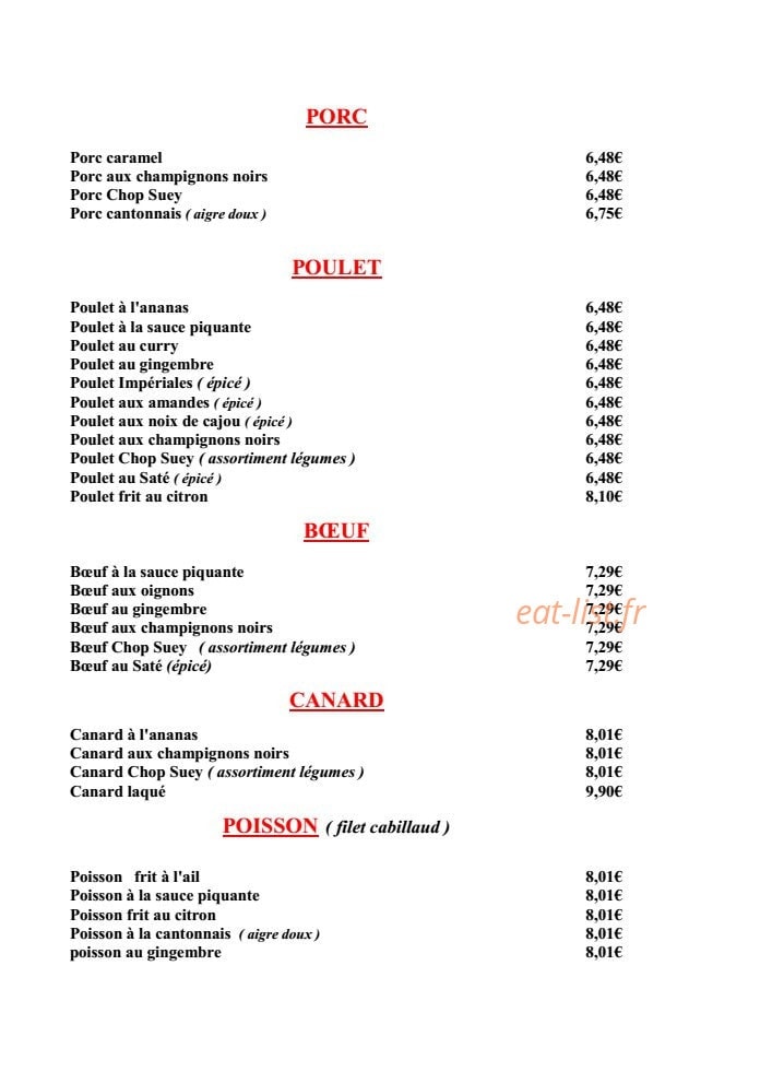 La Paillote — carte page 2