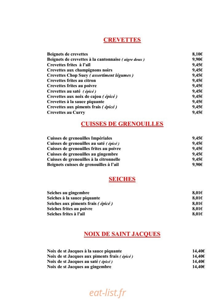 La Paillote — carte page 4