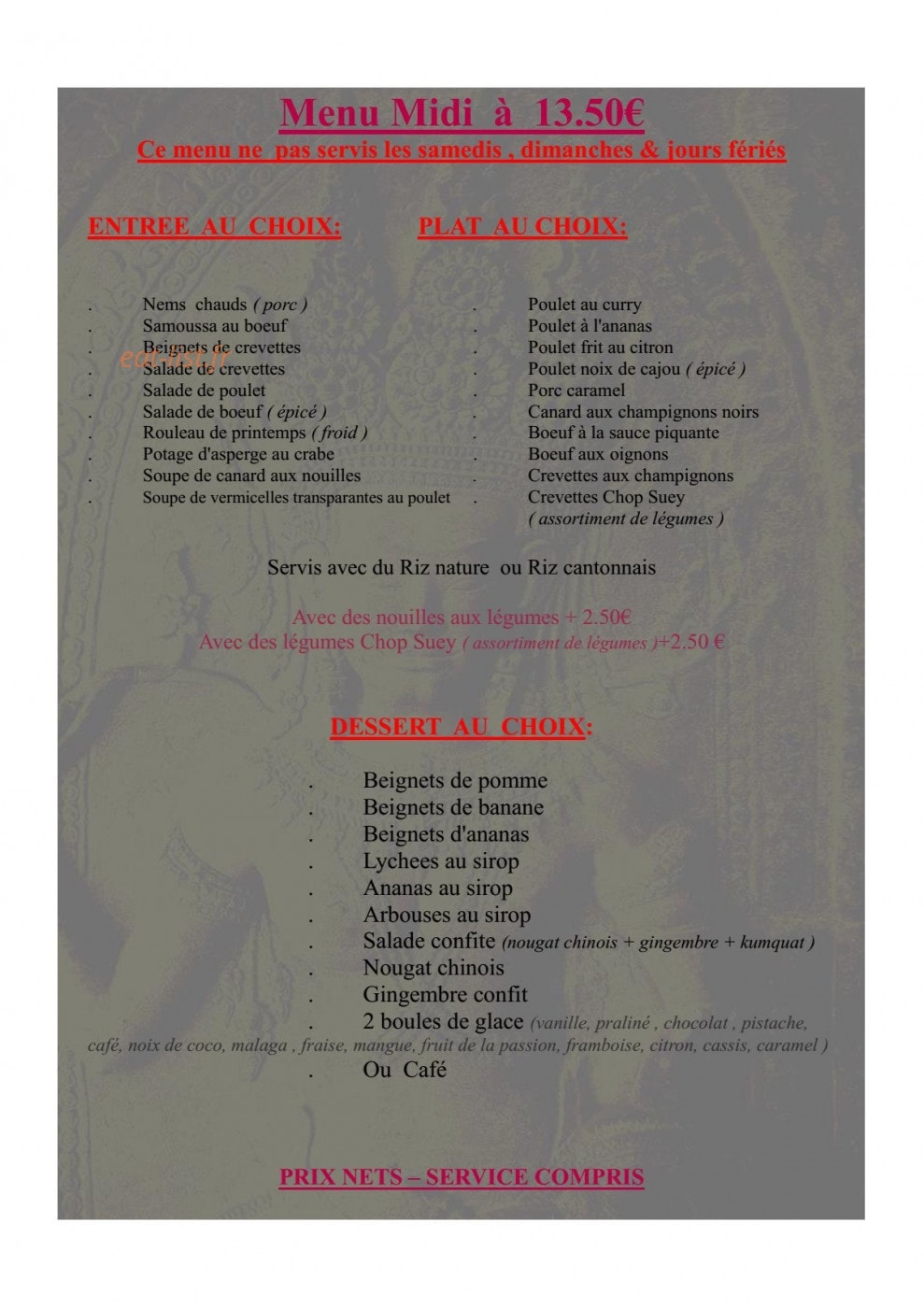 La Paillote — carte page 13