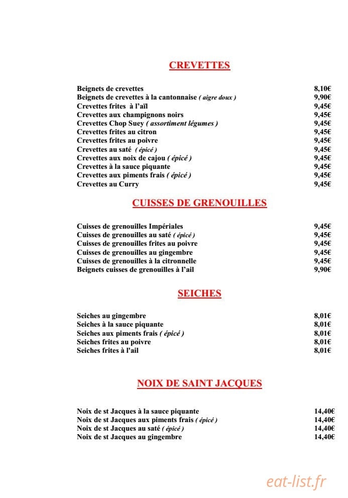 La Paillote — carte page 3