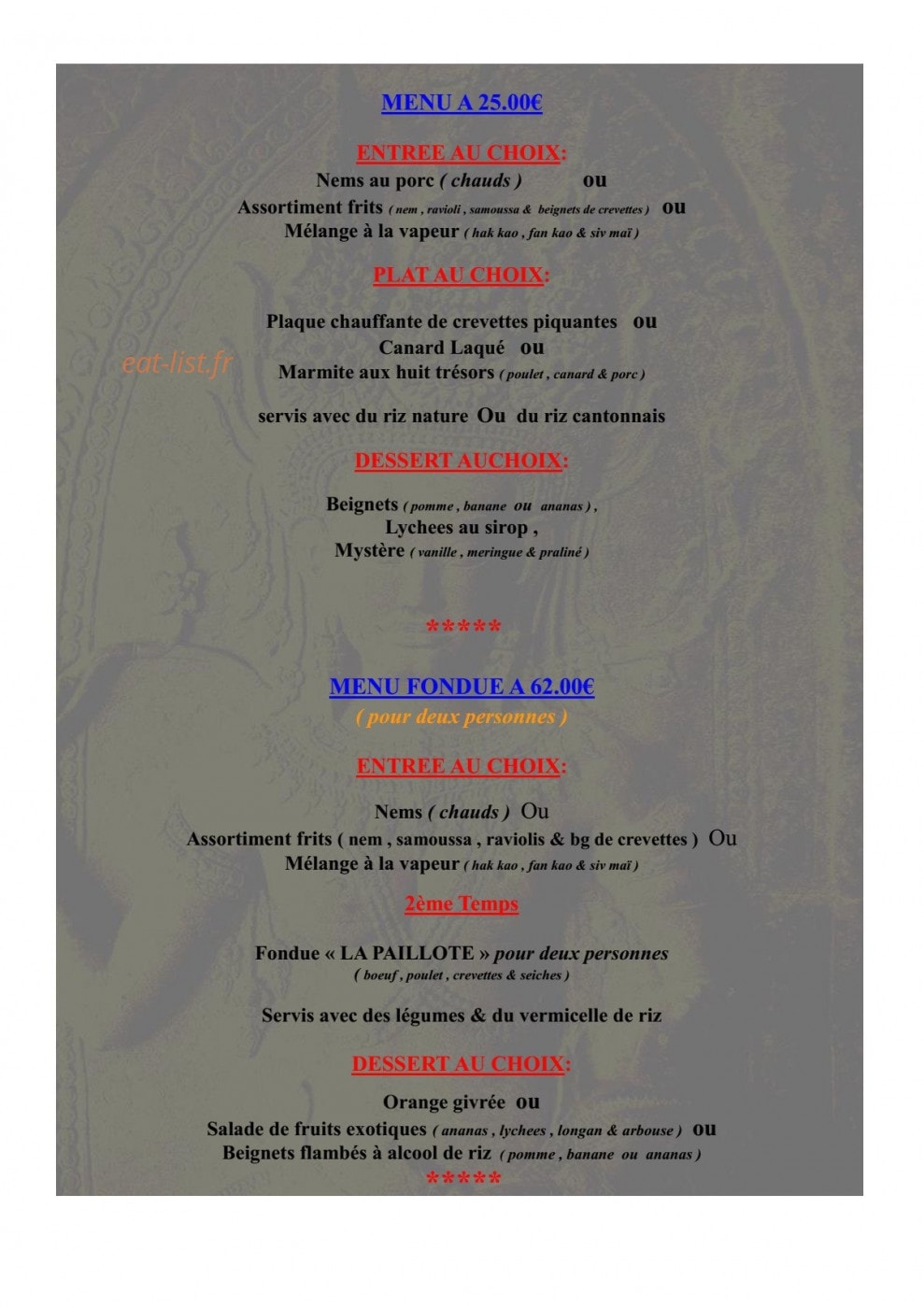 La Paillote — carte page 15