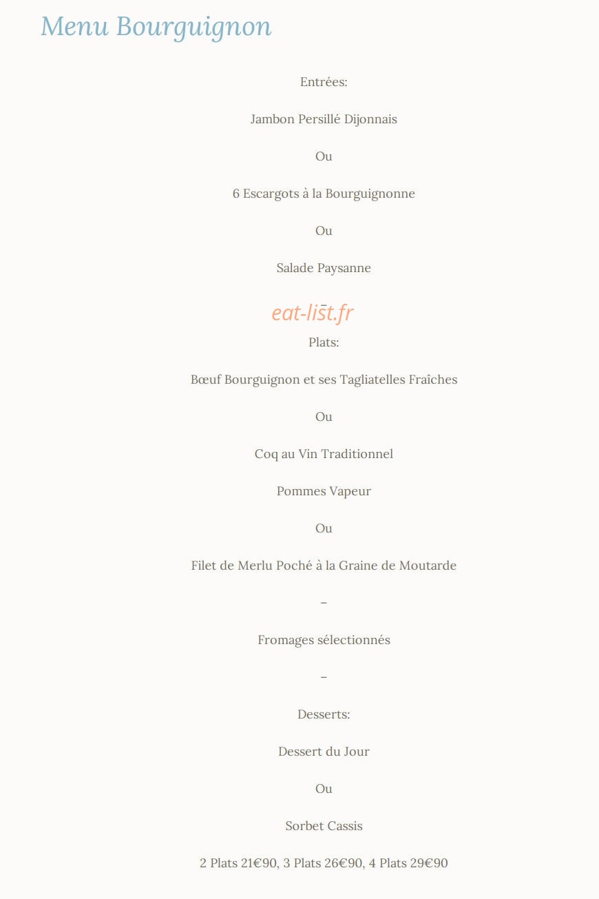 La Petite Flamande — carte page 2