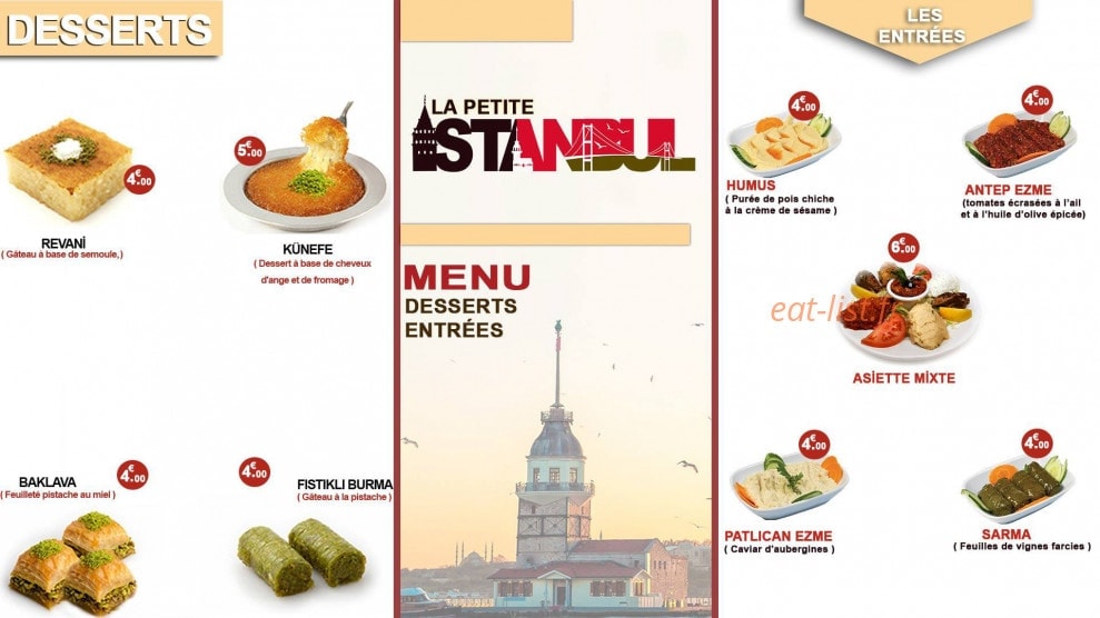 La Petite Istanbul — carte page 3