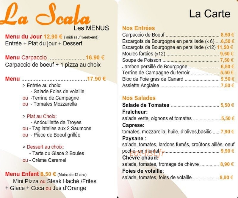 La Scala — carte page 3