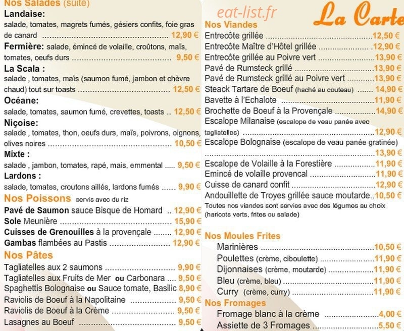 La Scala — carte page 4