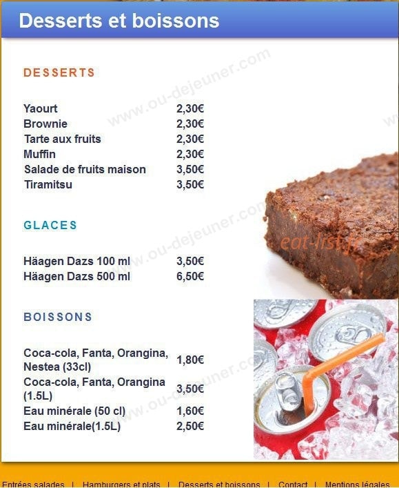 La Vérona Pizzeria — carte page 5